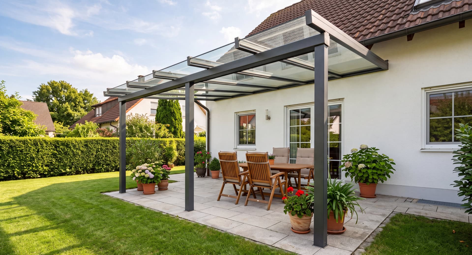 Terrassendachreinigung