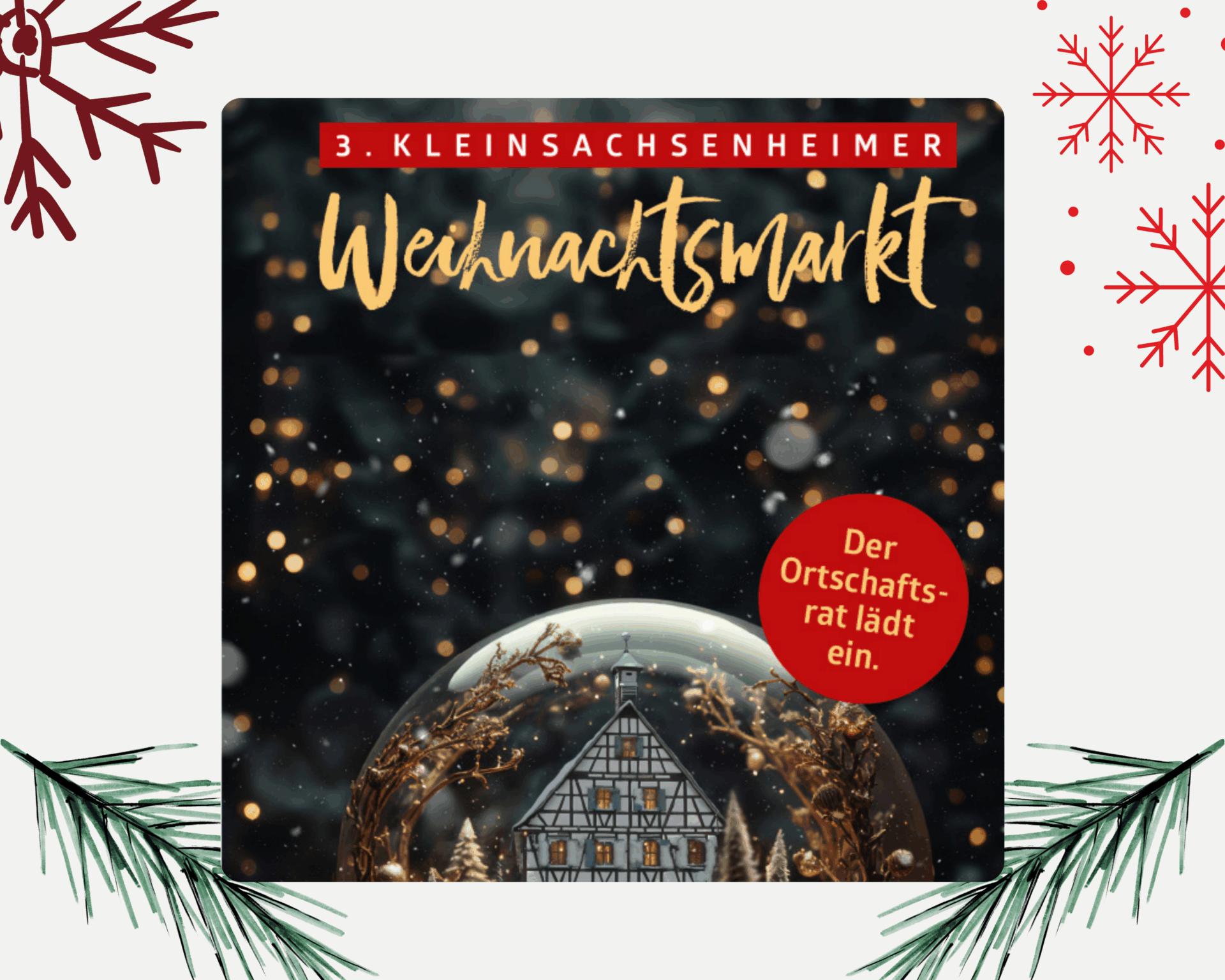 HERRLICHSΛUBER • Premium Gebäudereinigung • 3. KLEINSACHSENHEIMER Weihnachtwarkt